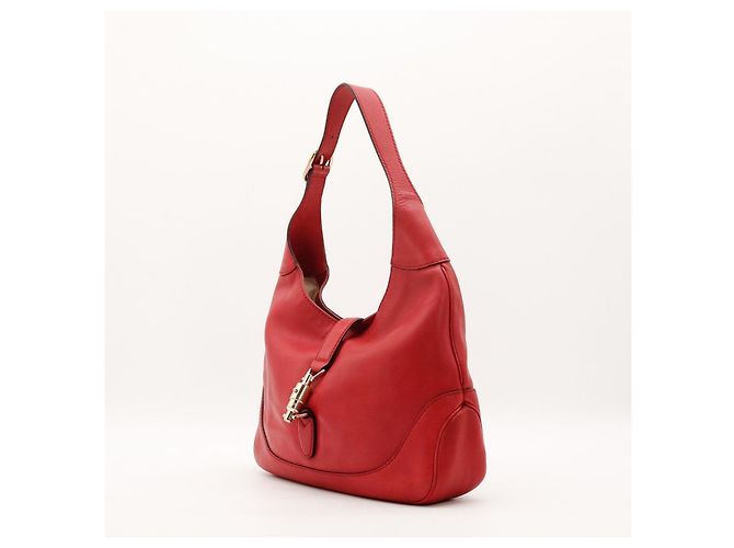 Gucci Jackie 1961 Borsa Hobo in pelle rossa Rosso - vista 2