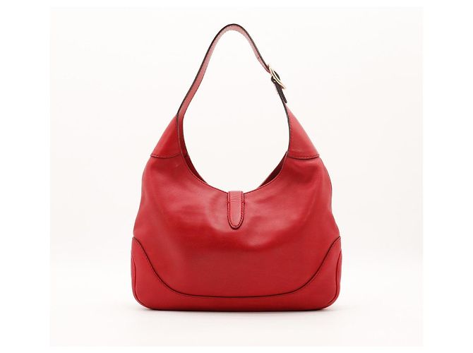 Gucci Jackie 1961 Borsa Hobo in pelle rossa Rosso - vista 3