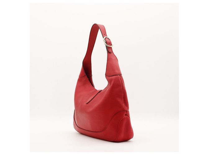 Gucci Jackie 1961 Borsa Hobo in pelle rossa Rosso - vista 4
