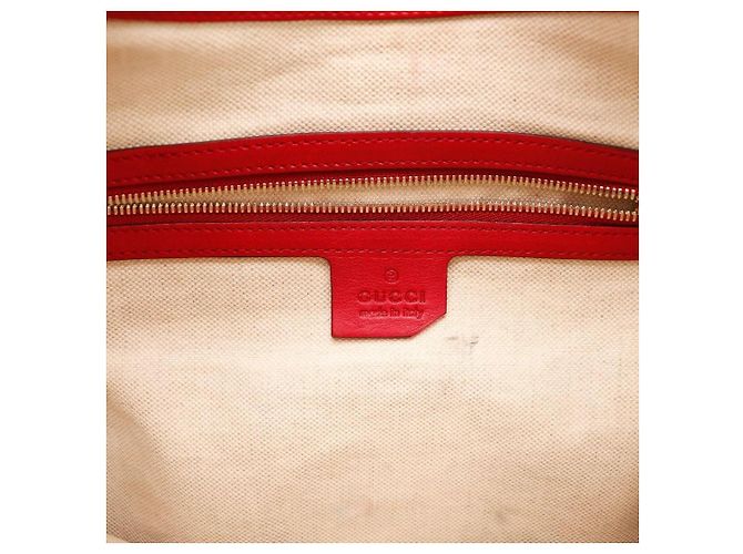Gucci Jackie 1961 Borsa Hobo in pelle rossa Rosso - vista 8