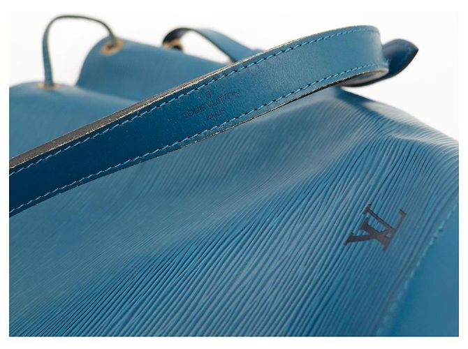 Louis Vuitton Borsa a secchiello Noe in pelle Epi Blu - vista 10