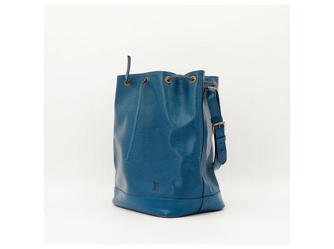Louis Vuitton Borsa a secchiello Noe in pelle Epi Blu - vista 2
