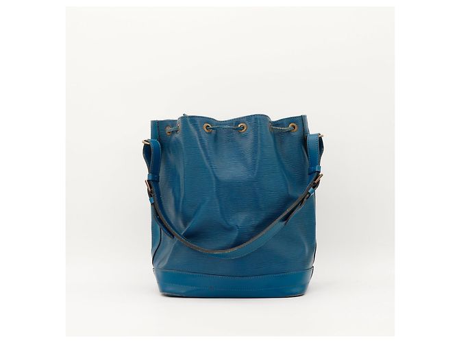 Louis Vuitton Borsa a secchiello Noe in pelle Epi Blu - vista 3