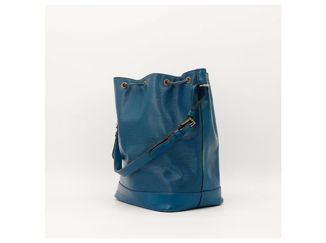 Louis Vuitton Borsa a secchiello Noe in pelle Epi Blu - vista 4
