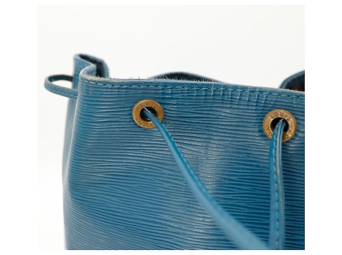 Louis Vuitton Borsa a secchiello Noe in pelle Epi Blu - vista 7