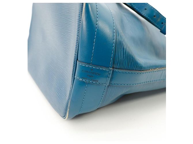 Louis Vuitton Borsa a secchiello Noe in pelle Epi Blu - vista 9