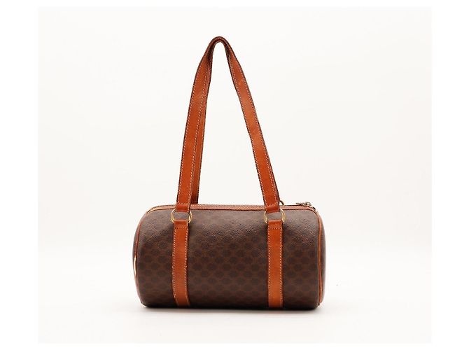Céline Celine Macadam Monogram Boston Tasche Braun Monogramm - Ansicht 3