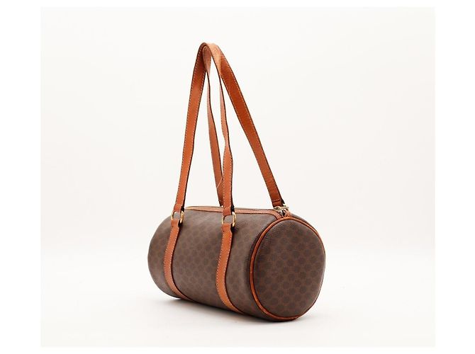 Céline Celine Macadam Monogram Boston Tasche Braun Monogramm - Ansicht 4