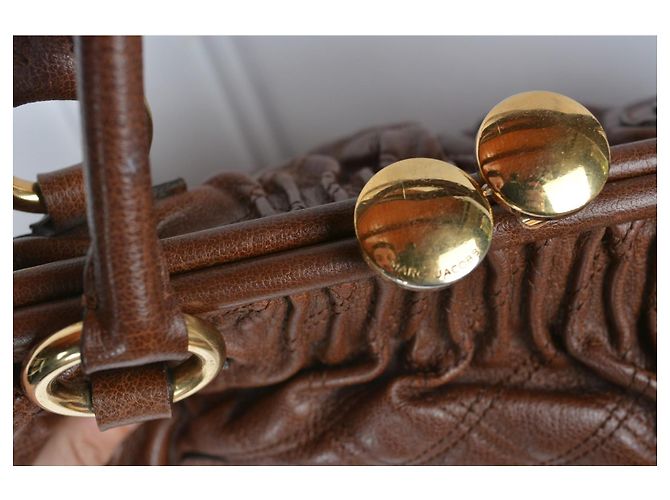 Marc Jacobs Stam gesteppte Lederhandtasche Braun - Ansicht 10