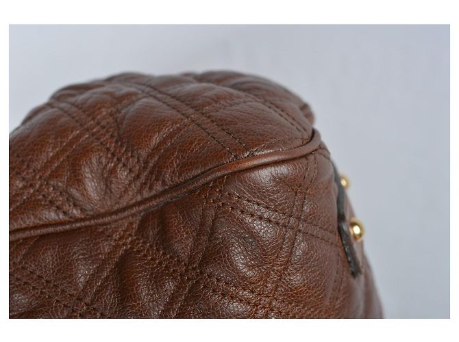Marc Jacobs Stam gesteppte Lederhandtasche Braun - Ansicht 12