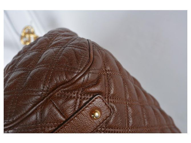 Marc Jacobs Stam gesteppte Lederhandtasche Braun - Ansicht 14