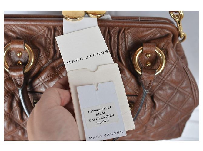 Marc Jacobs Stam gesteppte Lederhandtasche Braun - Ansicht 16
