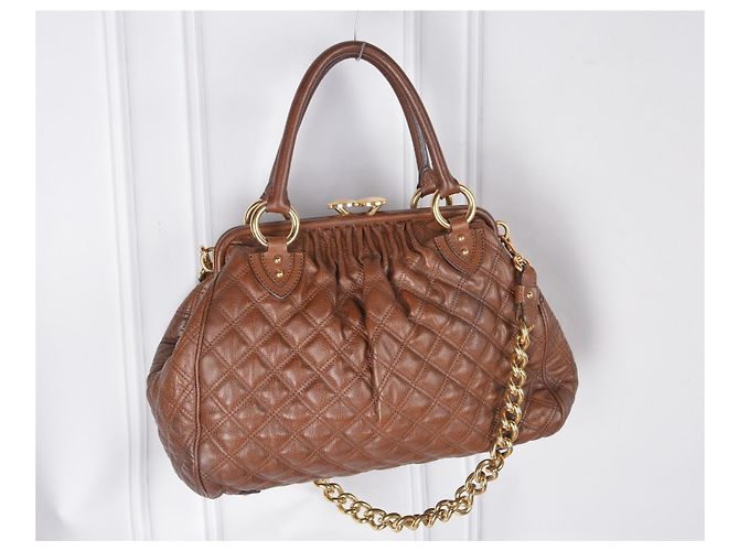 Marc Jacobs Stam gesteppte Lederhandtasche Braun - Ansicht 3