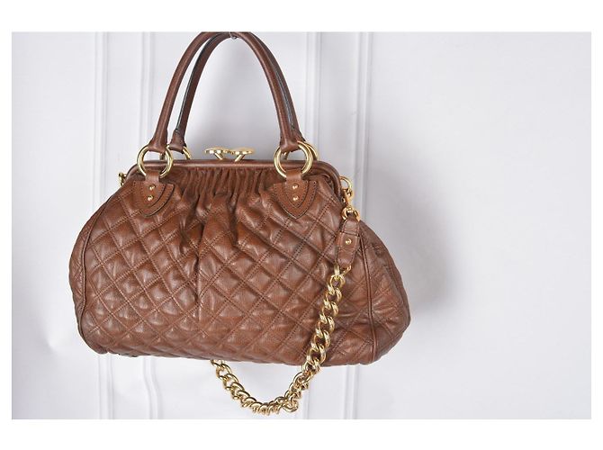 Marc Jacobs Stam gesteppte Lederhandtasche Braun - Ansicht 4