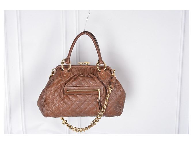 Marc Jacobs Stam gesteppte Lederhandtasche Braun - Ansicht 6