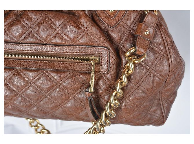 Marc Jacobs Stam gesteppte Lederhandtasche Braun - Ansicht 9