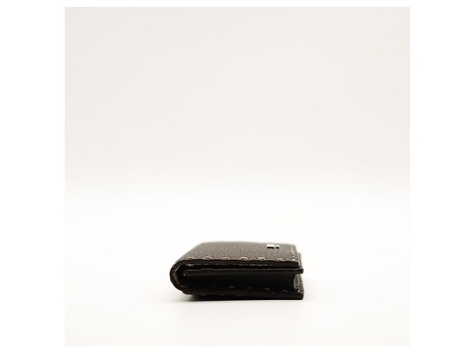 Fendi Selleria Leather Card Holder Brown - view 3