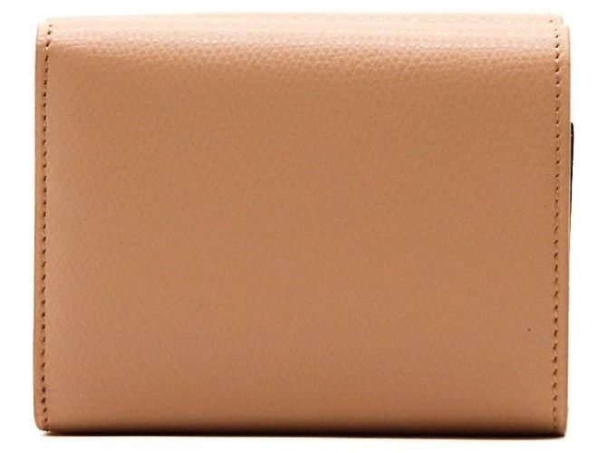 Fendi Cartera bi-fold en cuero Castaño Beige - vista 3
