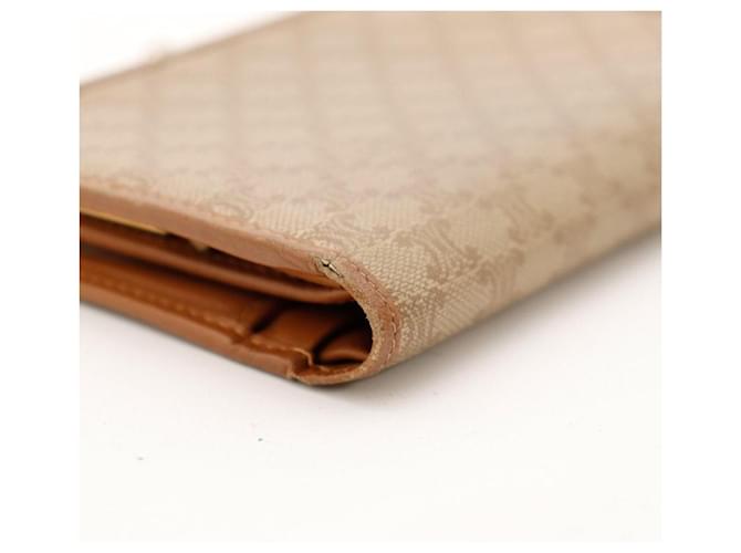 Céline Celine Cartera Triomphe de lona Castaño Beige - vista 10