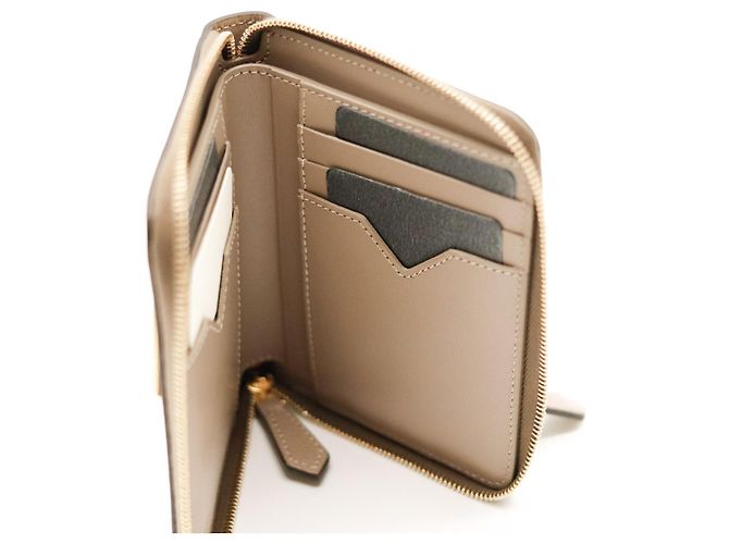 Fendi FF Vertigo Zip-Around Wallet in Brown Leather - view 10