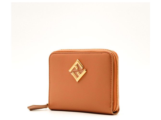 Cartera Fendi Bi-Fold de cuero Castaño - vista 2