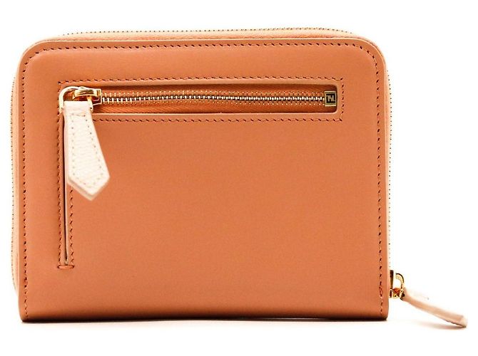 Cartera Fendi Bi-Fold de cuero Castaño - vista 3