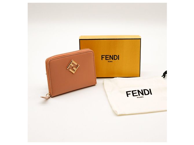 Cartera Fendi Bi-Fold de cuero Castaño - vista 6