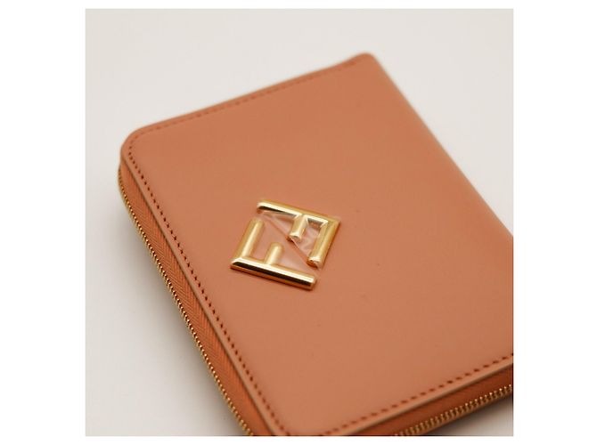 Cartera Fendi Bi-Fold de cuero Castaño - vista 7