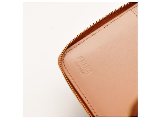 Cartera Fendi Bi-Fold de cuero Castaño - vista 8