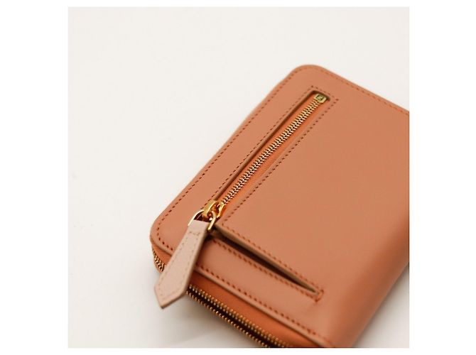 Cartera Fendi Bi-Fold de cuero Castaño - vista 9