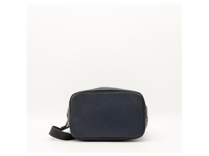 Céline Celine Borsa a Secchiello in Pelle Nero Blu scuro - vista 5