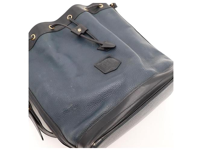 Céline Celine Borsa a Secchiello in Pelle Nero Blu scuro - vista 6