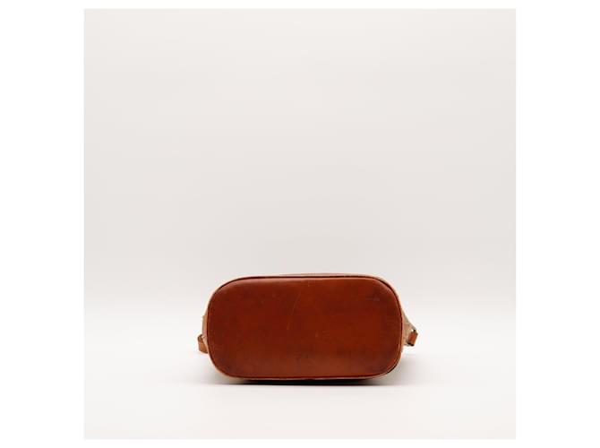 Céline Celine Borsa a Secchiello Tela Monogrammata e Pelle Marrone - vista 5