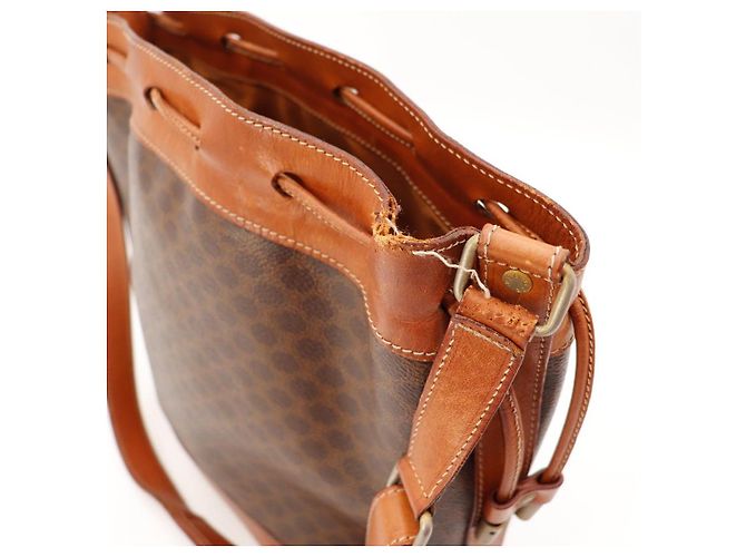 Céline Macadam Monogramm Beuteltasche Braun - Ansicht 8