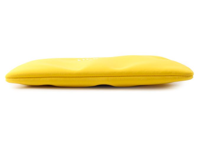 Pochette Hermès Trousse Flat MM Neoban Giallo - vista 3