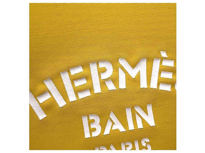 Pochette Hermès Trousse Flat MM Neoban Giallo - vista 6