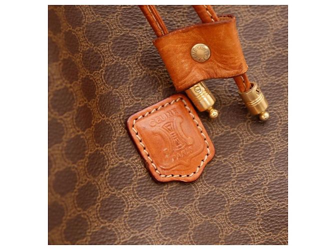 Céline Celine Macadam Monogram Beuteltasche Braun Monogramm - Ansicht 7
