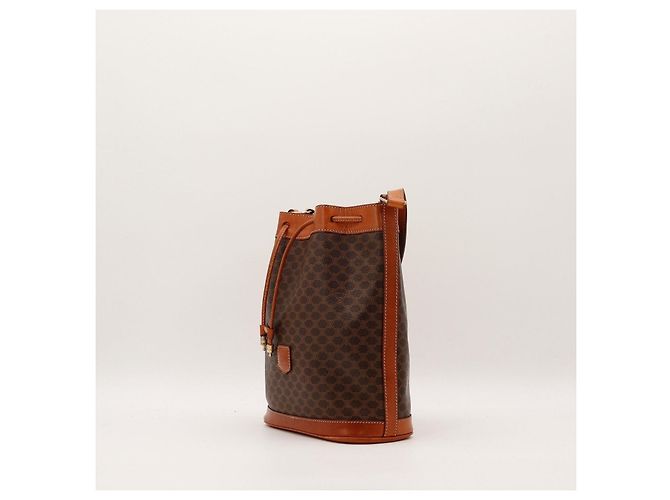 Céline Celine Macadam Monogram Canvas Bucket Bag Braun - Ansicht 2