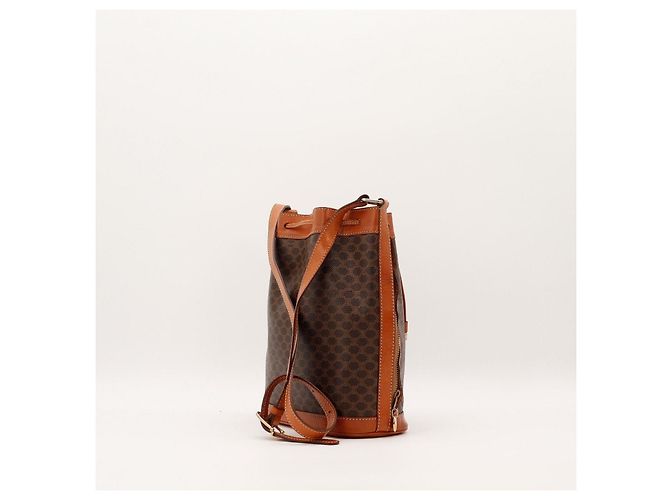 Céline Celine Macadam Monogram Canvas Bucket Bag Braun - Ansicht 4