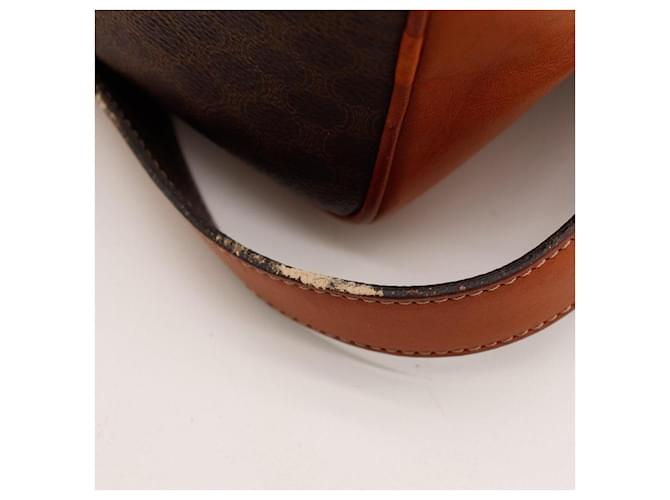 Céline Borsa a secchiello Celine Macadam in tela monogram Marrone - vista 10
