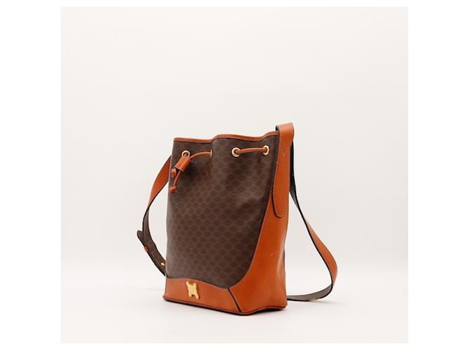 Céline Borsa a secchiello Celine Macadam in tela monogram Marrone - vista 2