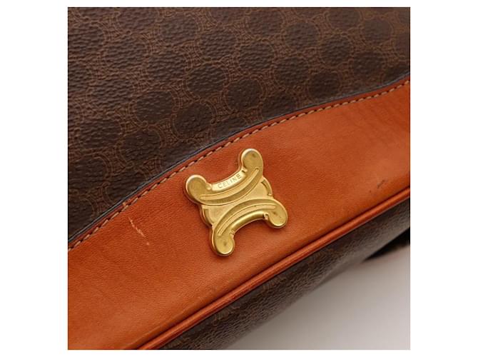 Céline Borsa a secchiello Celine Macadam in tela monogram Marrone - vista 7