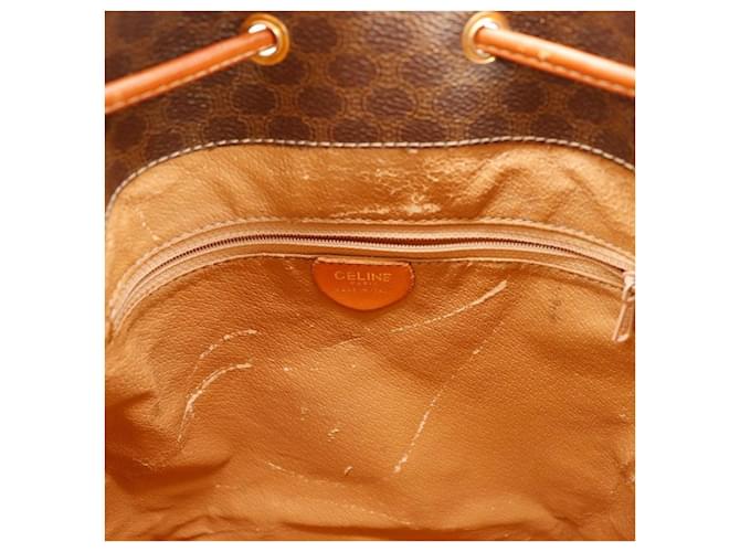 Céline Borsa a secchiello Celine Macadam in tela monogram Marrone - vista 8