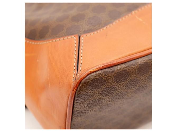 Céline Borsa a secchiello Celine Macadam in tela monogram Marrone - vista 9