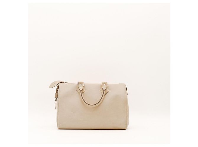 Louis Vuitton Speedy 30 Pelle Epi Beige - vista 4