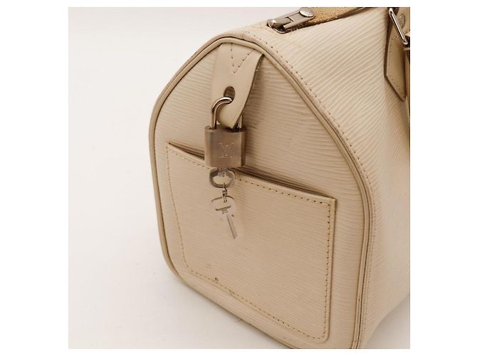 Louis Vuitton Speedy 30 Pelle Epi Beige - vista 9