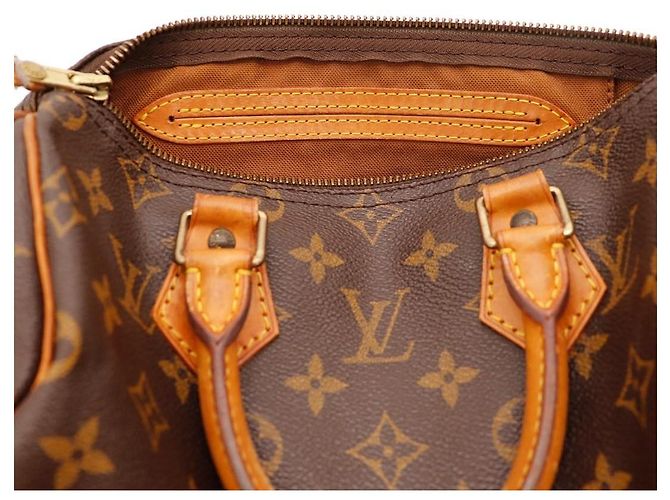 Louis Vuitton Speedy 30 Monogram Canvas Marrone Monogramma - vista 7