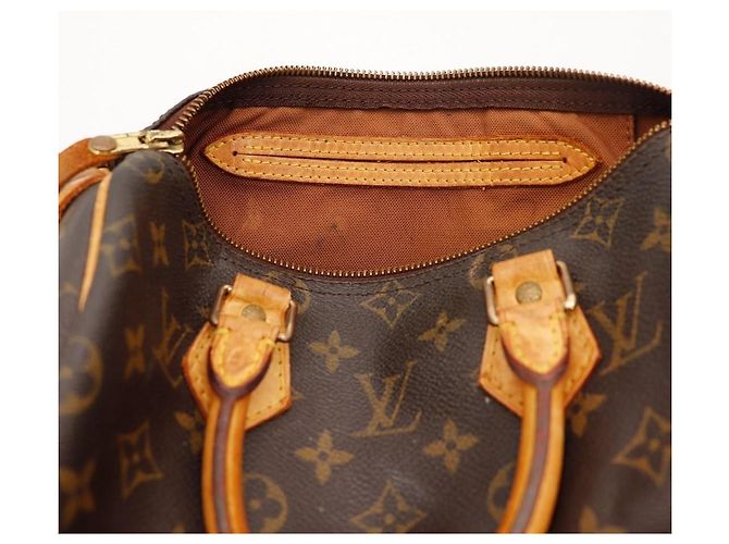 Louis Vuitton Speedy 25 Monogram Canvas Marrone Monogramma - vista 7