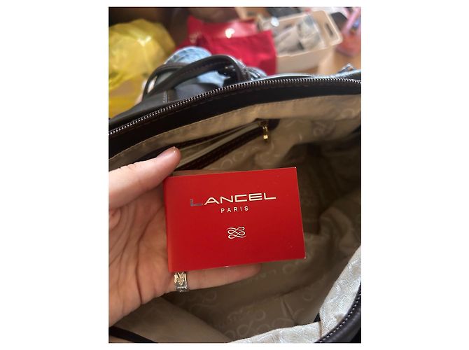 Borsa Lancel in pelle marrone - vista 11