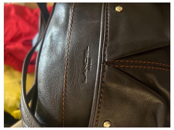 Borsa Lancel in pelle marrone - vista 3